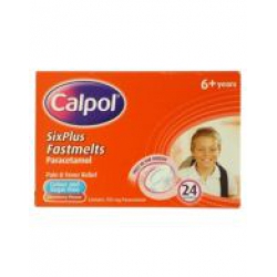 Calpol Six Plus Fastmelts (250mg Dispersible Tablets) - 24