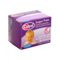 Calpol Sugar Free Infant Suspension Sachets - 20 Sachets