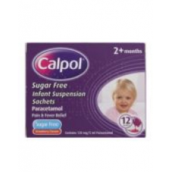 Calpol Sugar Free Infant Suspension Sachets - 12