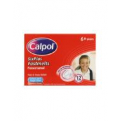 Calpol Six Plus Fastmelts - 12 Tablets