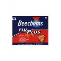 Beechams Flu Plus Caplets - 24 Pack