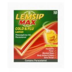 Lemsip Max All in One Lemon - 10 Sachets