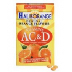 Haliborange Vitamins A,C & D Orange Flavour - 60 Chewable Tablets