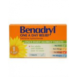 Benadryl One A Day Allergy Tablets - 7 Pack