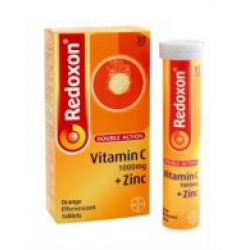 Redoxon Double Action vitamin C and zinc 1000mg -15 Effervescent Tablets