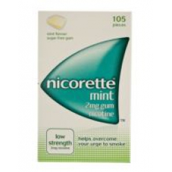 Nicorette Mint 2mg Gum - 105 Pieces