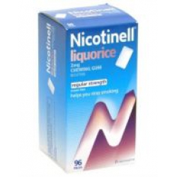 Nicotinell Liquorice 2mg Chewing Gum Nicotine Regular Strength - 96 Pack