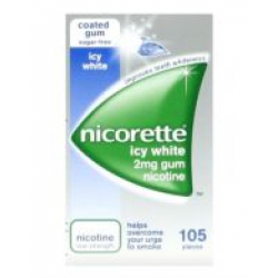 Nicorette Icy White Gum 4mg - 105 Pieces