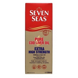 Seven Seas Extra High Strength Omega-3 Pure Cod Liver Oil - 150ml