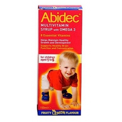 Abidec Multivitamin Syrup With Omega 3 and 8 Essential Vitamins